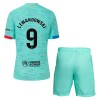 Original Trikotsatz FC Barcelona Lewandowski 9 Ausweichtrikot 2023-24 Für Kinder